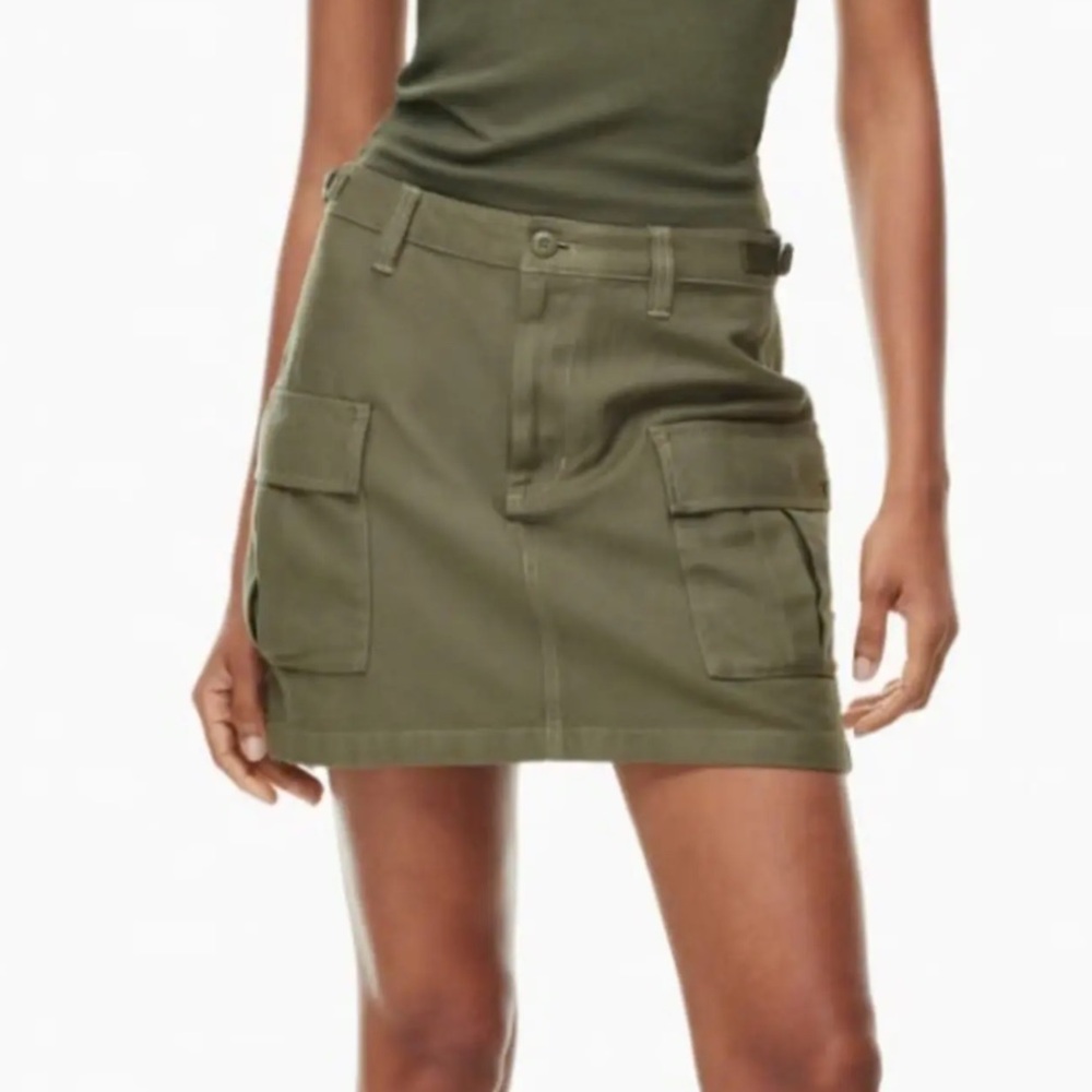 Aritzia TNA Supply Cargo Utility Micro Mini Skirt